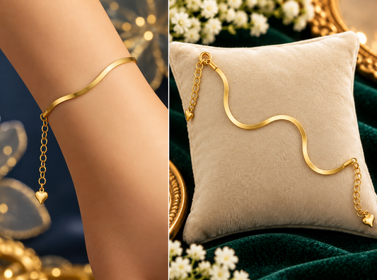 Bracelet - Classic Gold Finish Bracelet Elegant Everyday wear